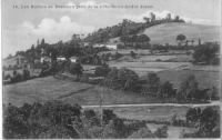 Bressieux, Chateau, Vieille carte, le village et le chateau (5)